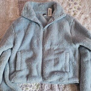 NWT Old Navy Small Light Blue Sherpa Jacket